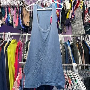 Vintage PUMA blue tank top great shape size small